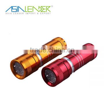 2014 New Design 9 LED Aluminum Torch