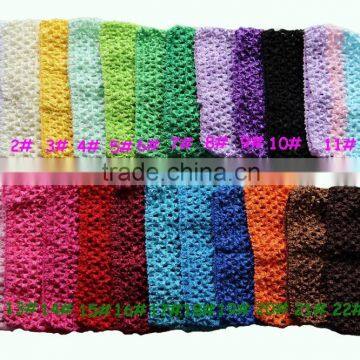 Fashion Girls Hair Headband 3 Inch Crochet Headband Tutu Top