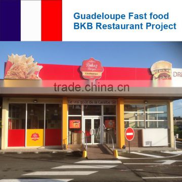 Guadeloupe Fast food BKB Restaurant Kitchen Project By Shinelong