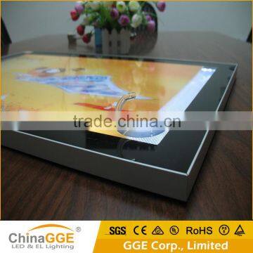 18mm Ultrathin Slim LED Backlit Magnetic Easy Open LED Advertising Frame Magnetic Advertising LED Light Frame