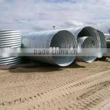 Corrugated galvanized steel pipe