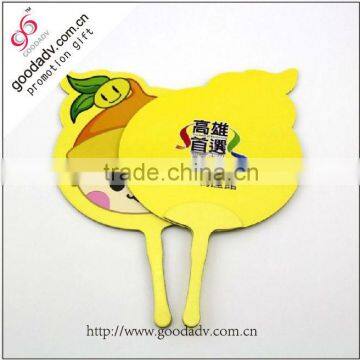 Colorful pp hand fan for advertising