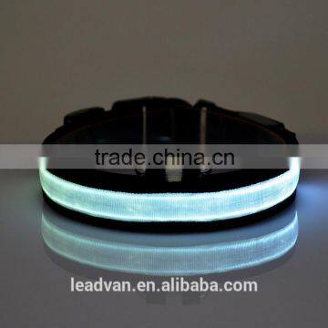 Glowing in The Dark Black Bands LED Collar For Dogs Lighted Dog Collars Colorful Pet Shop Products