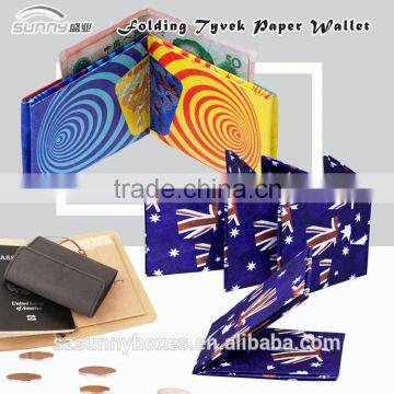 Anti-Tearing Waterproof Tyvek Paper Folding Wallet