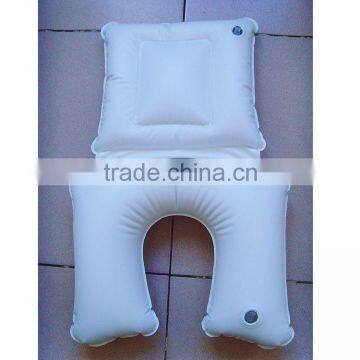 inflatable travel pillow with back rest