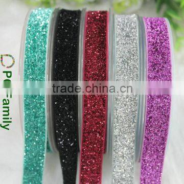 Wholesale elastic metallic glitter ribbon                        
                                                Quality Choice