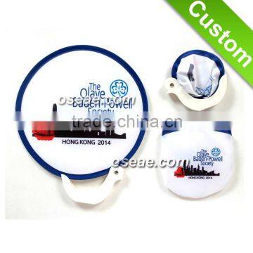 Round Foldable frisbee fan nylon customized