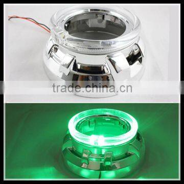 100mm 3 inch green color xenon lamp halo rings kit for car led angel eyes headlight