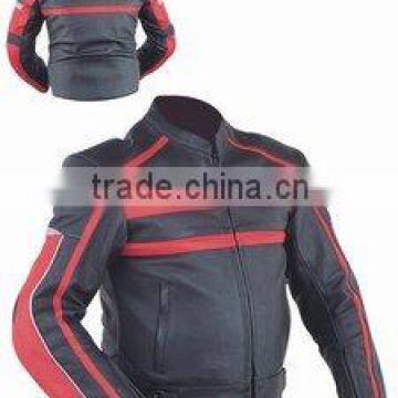 Dl-1182 Leather Motorbike Jacket