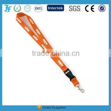 2014hot sale high quality polyster lanyard with plastic bukle