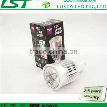 7W Spotlight LED COB, Anti-glare Lens Design, 90-100lm/W, 3 Years Warranty,Bulb LED GU10 63mm