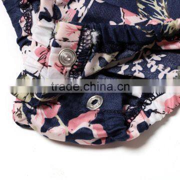 New Design Cotton Boutique Clothing Little Girls Flower Jumpsuit Summer Baby Girls Beach Romper photo-5