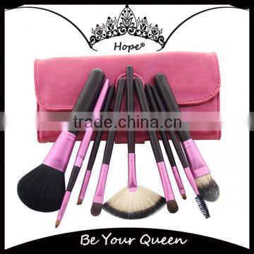 Top Quality 9pcs Travel Exquisite Makeup Brush Kit