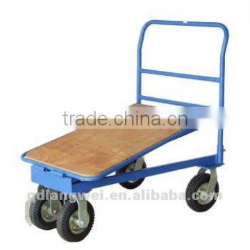 Heavy duty industry wood deck flatform hand trolley PH3014