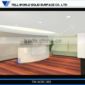 Top Quality 100% Acrylic Solid Surface Wholesale Reception Desk for Restaurant/hotel photo-4