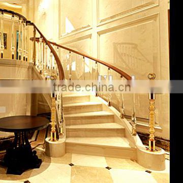 indoor and outdoor modern crystal acrylic stair baluster and stair handrail