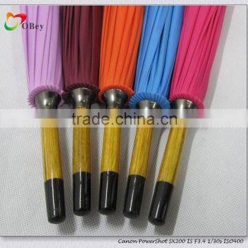 16 Panels Wooden Fashionable Rain Umbrella photo-6