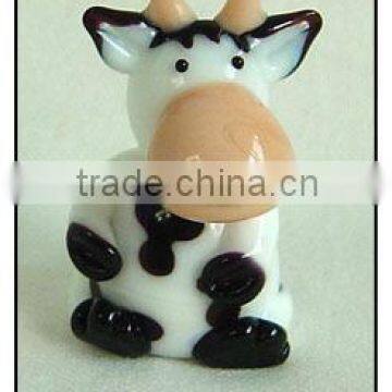 cute glass cow with big nose