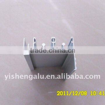 Sandblasting aluminium profile for window