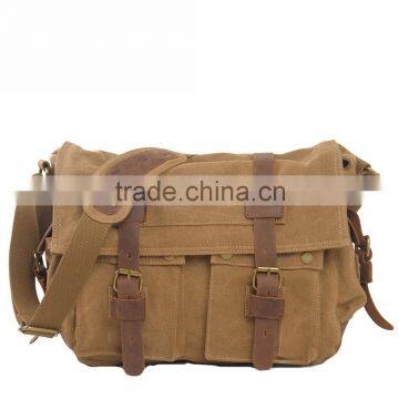 Euro Style Vintage Washed Canvas Camera Bag Black Camera Messenger Bag photo-3