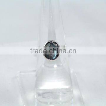 Labradorite Oval Faceted Cut 925 Sterling Silver Rings photo-3