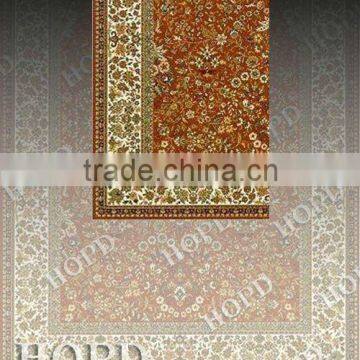 Traditional floral wool hand woven carpets& rugs