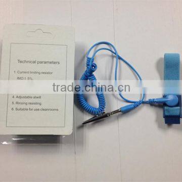 PVC line Antistatic Wrist Strap Blue Cord