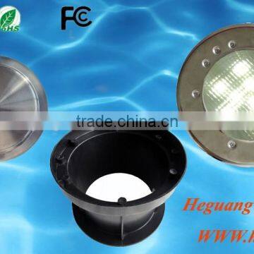 underwater led light 9W 12V ac/dc stainless steel recessed led pool light