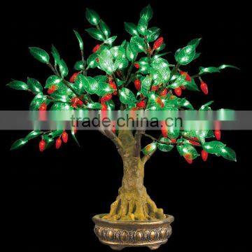 Beautiful and hot sale LED Bonsai Pearl Tree for christmas light