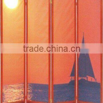 Sunrise Canvas Folding Screen