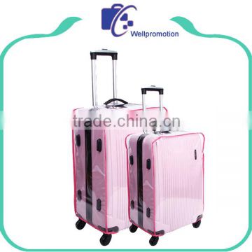 Transparent pvc waterproof luggage carrier bag cover