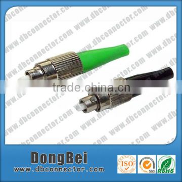 Optical fiber cable with rca connector plug