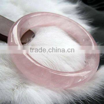58-60mm inside diameter rose quartz jewelry gemstone bangles