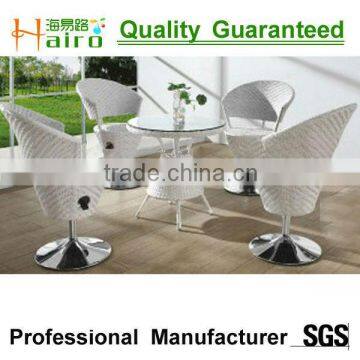 Hot sale garden wicker bar table and chairs