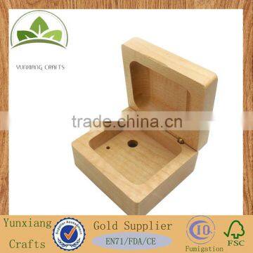 natural maple wood empty wooden music box