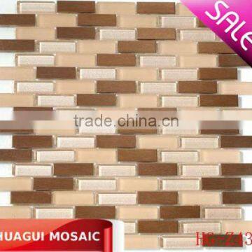 201 stainless steel glass mosaic HG-Z432