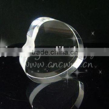 Heart Shape Blank Crystal Block With 3D Laser Engraved Logo For Souvenirs