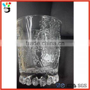 Antique Pattern Design 226ml Retro Glass Tumbler