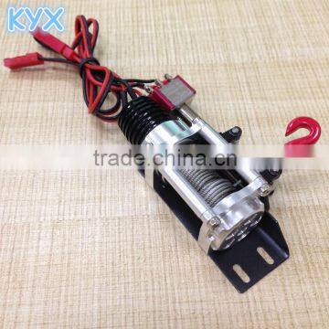 Billet Machined Power Winch for rc Car Scale 1/10 Silver photo-2