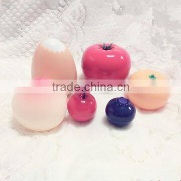 fruit shape 80g-30g-10g bleaching cream jar for body