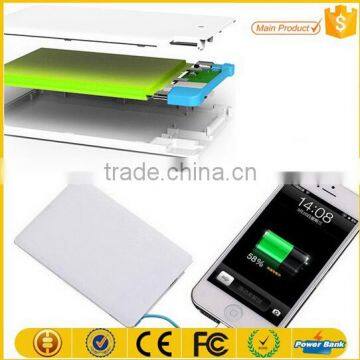 Consumer Electronics 2016 Ultra-thin OEM Logo Printing Credit Card Power Bank 5000maH photo-4