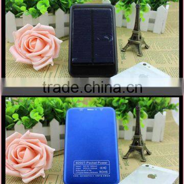 high quality solar portable power banks with 5000mAh