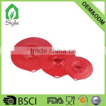 oem odm customize size silicone flower cup lid cover pot lid cover bowl lid