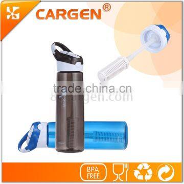 750ml flip straw plastic negative alkaline water bottle