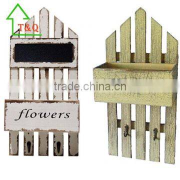 Rustic Chic Wooden Hanging Flower Pot