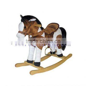 Plush rocking horse with sound new ride on toys