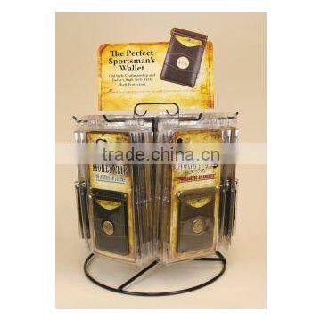 Modern round metal hanging display racks