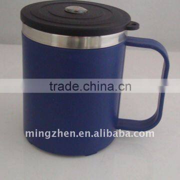 Double wall thermo coffee mug stainless steel