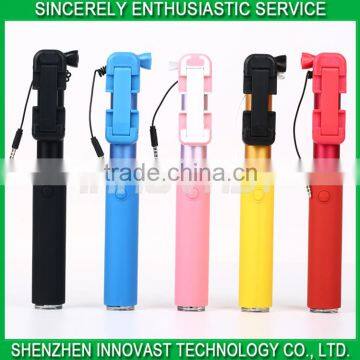 All-in-one Durable Portable Cable Selfie Stick for Travel/Parties/Activities