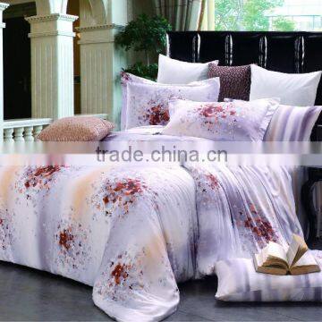 New flower design reactive printing elegant tencel wedding bedding sets